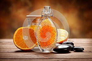 Orange - fruit and bath salt