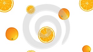 Orange fruit falling in Looping