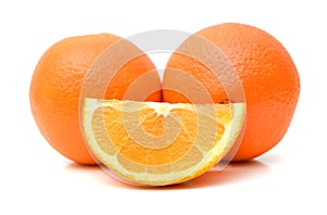 Orange fruit and his segments