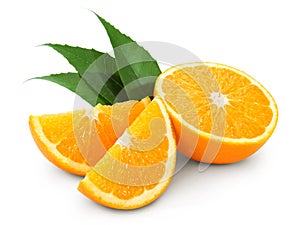 Orange fruit isolated