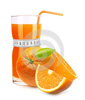 Orange fruit isolated