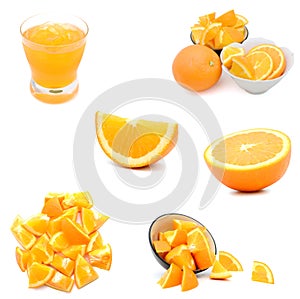 Orange fruit isolated