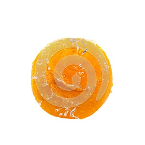 Orange fruit isolated on white with clipping path.