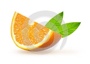 Orange fruit slice