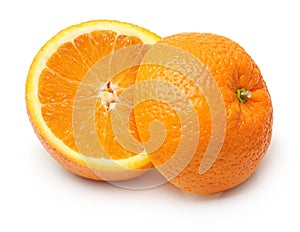Orange fruit slice isolated