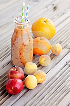 Orange fruity smoothie