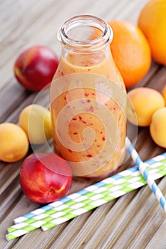 Orange fruity smoothie