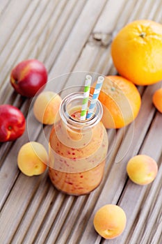 Orange fruity smoothie