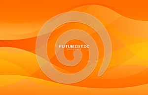 orange futuristic background with gradient color