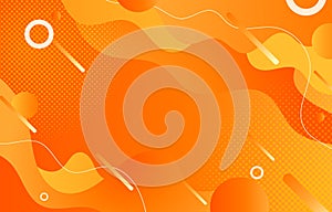 orange futuristic background with gradient color