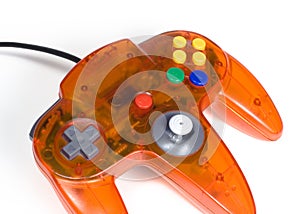 Orange Game Controller Close-up