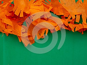 Orange garland Kingsday background