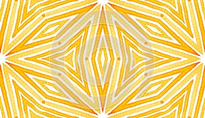 Orange Geometric Watercolor. Delicate Seamless Pat