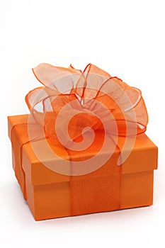 Orange gift box