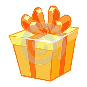 Orange gift box