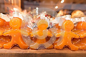 Orange gingerman bottles