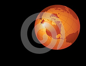 Orange globe