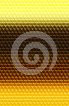 Orange gold geometric cube 3D pattern background, modern block