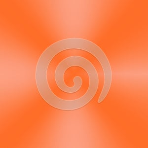 Orange gradient background. Light realistic, shiny metallic blank orange gradient template. Design for wallpaper