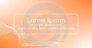 Abstract orange background with Editable text for Presentation Template