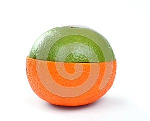 Orange and grapefruit in one fruit