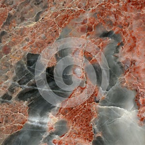 Orange and gray onyx