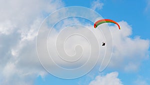 Orange and green glider