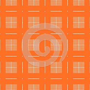 Orange Grid Square Pattern photo