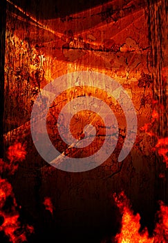 Orange Grunge Background