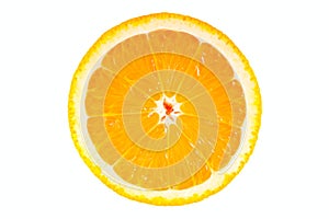 Orange half isolated