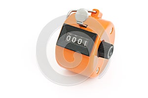 Orange Hand tally counter