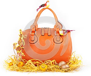 Orange handbag