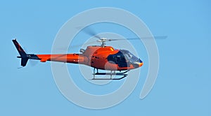 Orange Helicopter photo