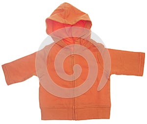 Orange Hooded Sweatshirt