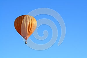 Orange hot air balloon