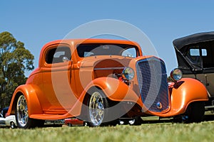 Orange Hot Rod Car