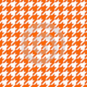 Orange hounds tooth design