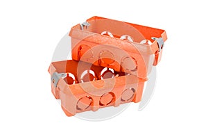 Orange Industry electrical plastic mounting / wall switch / plug sockets rectangle box