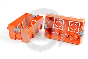 Orange Industry electrical plastic mounting / wall switch / plug sockets rectangle box