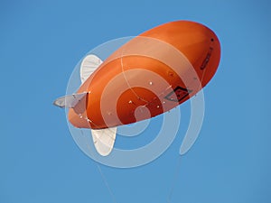 Orange Inflatable Airship - Zeppelin