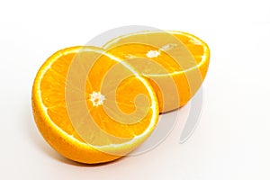 Orange isolate white background