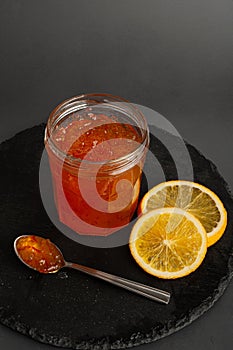 Orange Jam, Apricot Marmalade, Fruit Jelly Fruity Confiture, Yellow Red Syrup, Mango Sauce