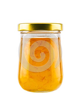Orange jam jar