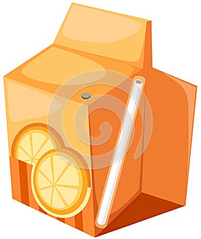 Orange juice box