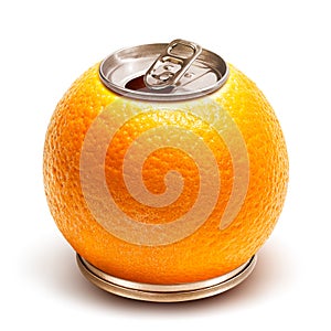 Orange juice can