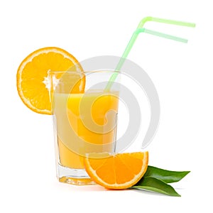 Orange juice in glass