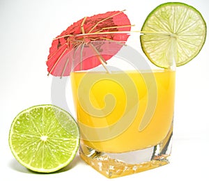Orange juice with lime