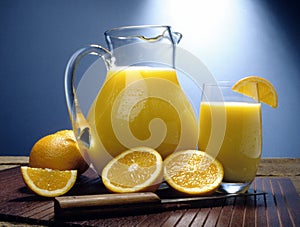 Naranja jugo jarra 