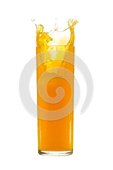 Orange juice splash