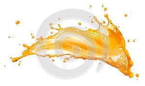 Orange juice splash